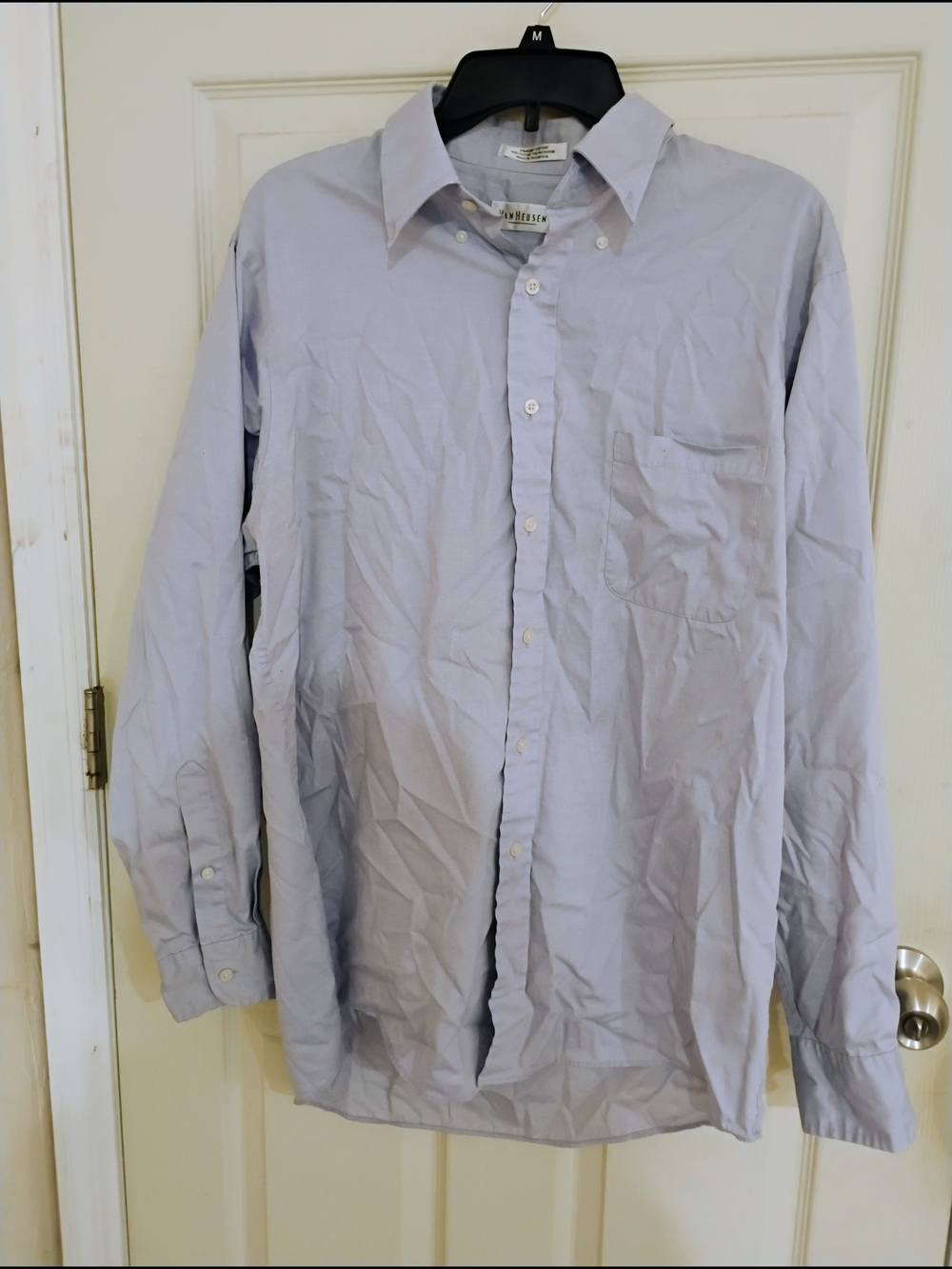Van Heusen Light Blue Button-Up Long Sleeve Dress Shirt